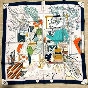 Hermès Multicolor Silk Scarf